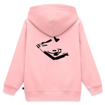 DJ - Sweat Premium à capuche zippé enfant bio - rose - Dos - AI Model Kid Female (0cm)