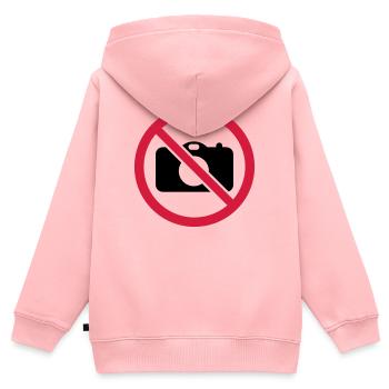 Keine Bilder! - Kinder Premium Organic Zip Hoodie - Rosa - Hinten - AI Model Kid Female (0cm)