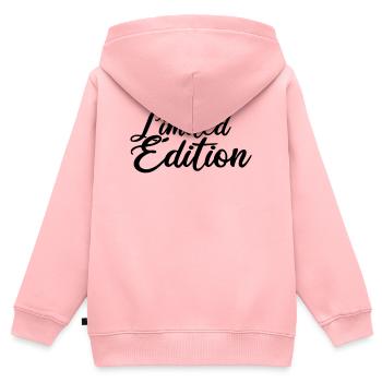 Édition limitée - Sweat Premium à capuche zippé enfant bio - rose - Dos - AI Model Kid Female (0cm)