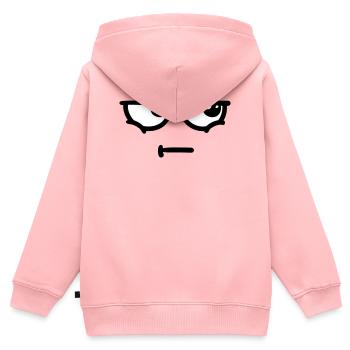 pas amusé - Sweat Premium à capuche zippé enfant bio - rose - Dos - AI Model Kid Female (0cm)