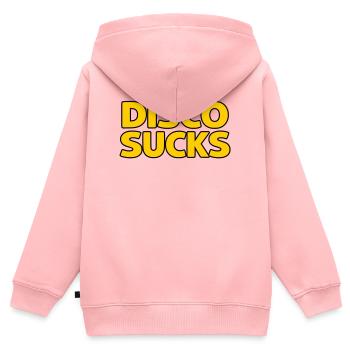 La disco, c’est nul - Sweat Premium à capuche zippé enfant bio - rose - Dos - AI Model Kid Female (0cm)