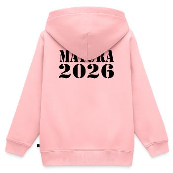 Matura 26 - Kids Premium Organic Zip-up Hoodie - rose - Back - AI Model Kid Female (0cm)