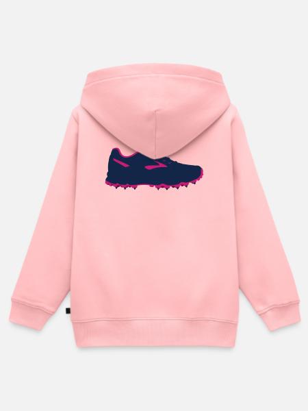 Golfschuh Sport Grafik - Kinder Premium Organic Zip Hoodie - Rosa