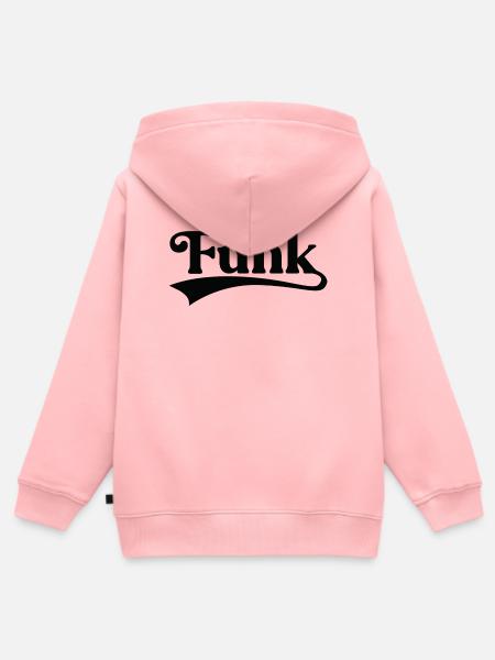 Funk Script-Logo-Design - Kinder Premium Organic Zip Hoodie - Rosa