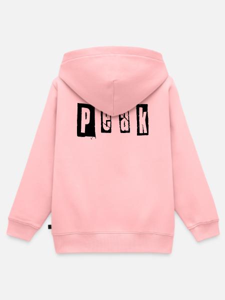 Peak - Kinder Premium Organic Zip Hoodie - Rosa