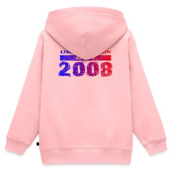 18e anniversaire Édition Limitée 05/2008 - Sweat Premium à capuche zippé enfant bio - rose - Dos - AI Model Kid Female (0cm)