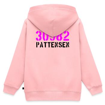 30982_Pattensen - Sweat Premium à capuche zippé enfant bio - rose - Dos - AI Model Kid Female (0cm)