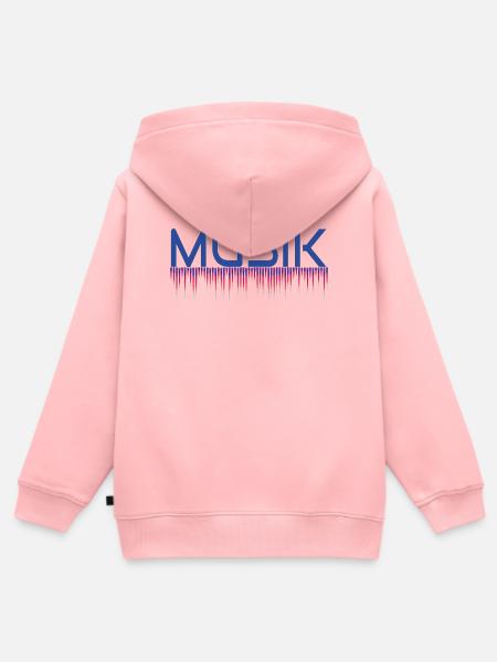 Musik Drip Neon Logo - Kinder Premium Organic Zip Hoodie - Rosa