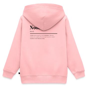 Définition humoristique du Noob' Gamer - Sweat Premium à capuche zippé enfant bio - rose - Dos - AI Model Kid Female (0cm)
