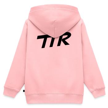 Steuern Sie die Reichen - Kinder Premium Organic Zip Hoodie - Rosa - Hinten - AI Model Kid Female (0cm)