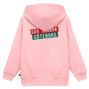 Göteborg Goa Gubbar - Sweat Premium à capuche zippé enfant bio - rose - Dos - AI Model Kid Female (0cm)