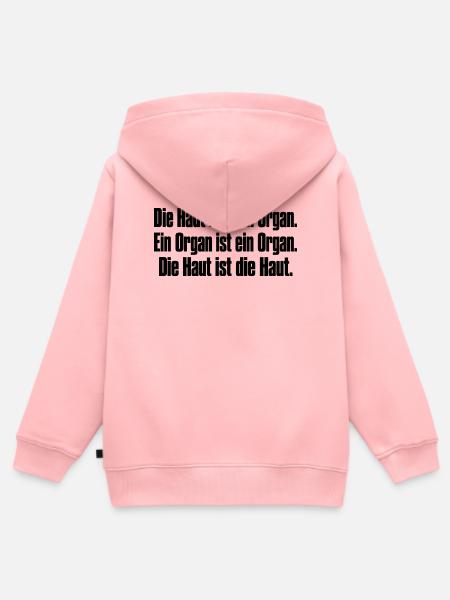 Hautorganhaut - Kinder Premium Organic Zip Hoodie - Rosa