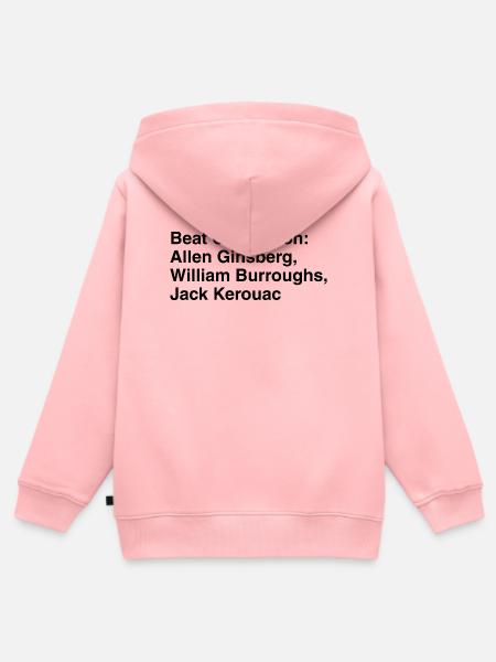 Beat Generation Typografie - Kinder Premium Organic Zip Hoodie - Rosa