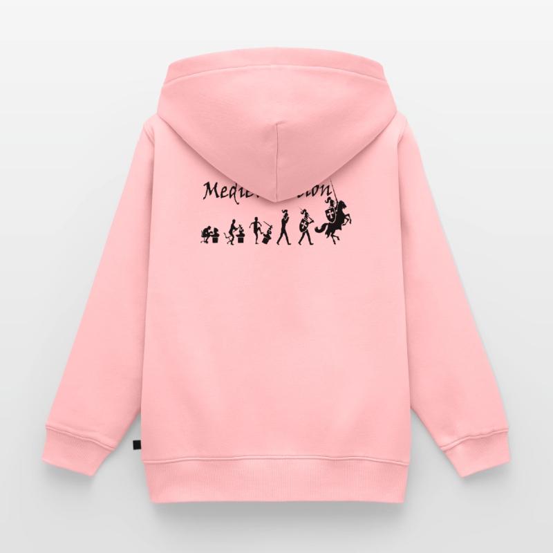 Medievolution – Medieval Evolution Kids Premium Organic Zip-up Hoodie
