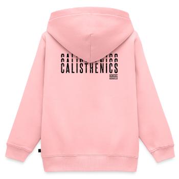 Calisthenics – Bodyweight Athlete - Kinder Premium Organic Zip Hoodie - Rosa - Hinten - AI Model Kid Female (0cm)