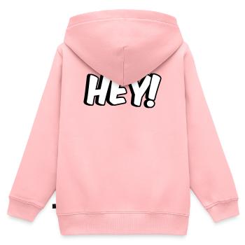 Hey! Comic Design - Kinder Premium Organic Zip Hoodie - Rosa - Hinten - AI Model Kid Female (0cm)