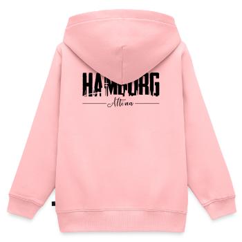 Hamburg Altona, City Shirt - Kinder Premium Organic Zip Hoodie - Rosa - Hinten - AI Model Kid Female (0cm)