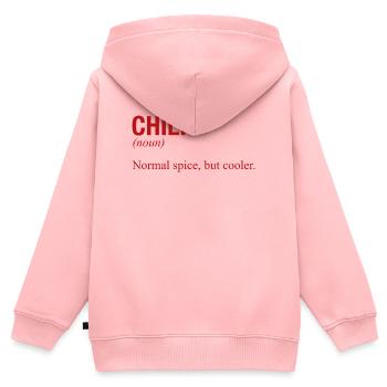 CHILI - Kinder Premium Organic Zip Hoodie - Rosa - Hinten - AI Model Kid Female (0cm)