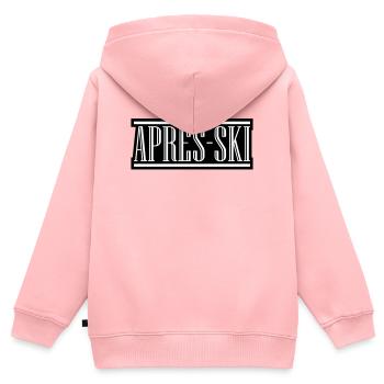 Apres Ski - Kinder Premium Organic Zip Hoodie - Rosa - Hinten - AI Model Kid Female (0cm)