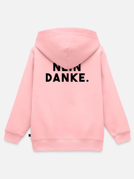 Nein Danke - Kinder Premium Organic Zip Hoodie - Rosa
