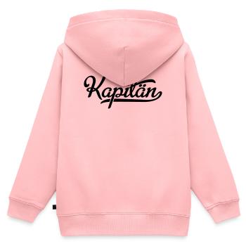 Kapitän - Kinder Premium Organic Zip Hoodie - Rosa - Hinten - AI Model Kid Female (0cm)