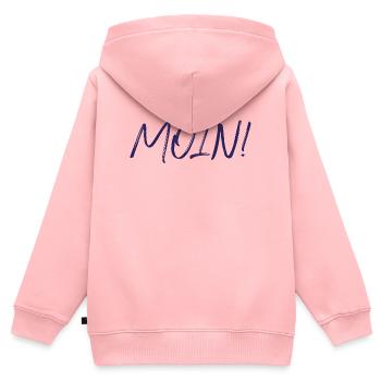 MOIN, navy - Kinder Premium Organic Zip Hoodie - Rosa - Hinten - AI Model Kid Female (0cm)