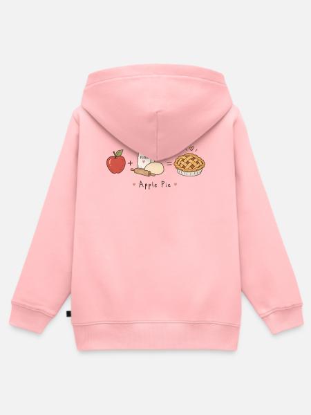applepie - Kinder Premium Organic Zip Hoodie - Rosa