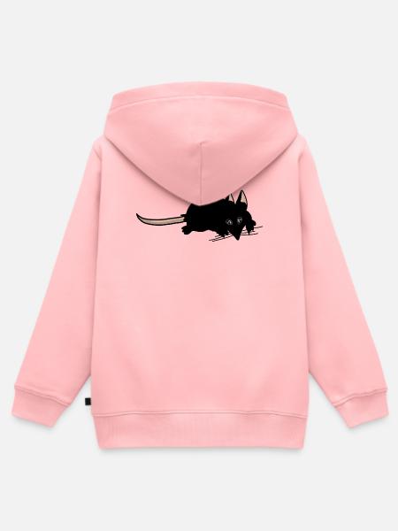 Ratte  - Kinder Premium Organic Zip Hoodie - Rosa