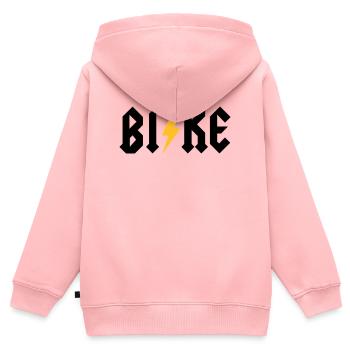 BI!KE - Kinder Premium Organic Zip Hoodie - Rosa - Hinten - AI Model Kid Female (0cm)