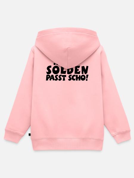 Sölden Passt Scho! - Kinder Premium Organic Zip Hoodie - Rosa