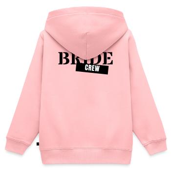 Bride Crew - JGA Team Braut Hochzeit Party Girls - Kinder Premium Organic Zip Hoodie - Rosa - Hinten - AI Model Kid Female (0cm)