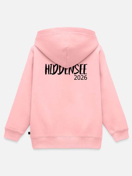 Hiddensee_2026 - Kinder Premium Organic Zip Hoodie - Rosa