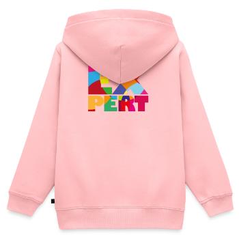 Expert - Expert / Expert - Sweat Premium à capuche zippé enfant bio - rose - Dos - AI Model Kid Female (0cm)