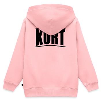 T-Shirt Name Kurt T-Shirt schöne Geschenkidee - Kinder Premium Organic Zip Hoodie - Rosa - Hinten - AI Model Kid Female (0cm)