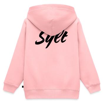 Sylt - Sweat Premium à capuche zippé enfant bio - rose - Dos - AI Model Kid Female (0cm)