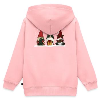 Wichtel  - Kinder Premium Organic Zip Hoodie - Rosa - Hinten - AI Model Kid Female (0cm)