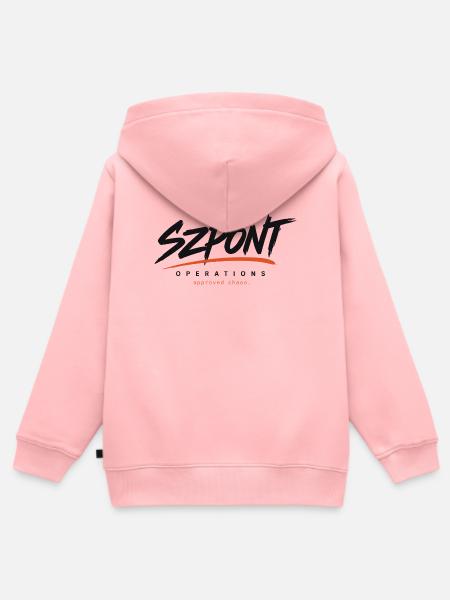 Szpont-Operationen – Genehmigtes Chaos - Kinder Premium Organic Zip Hoodie - Rosa