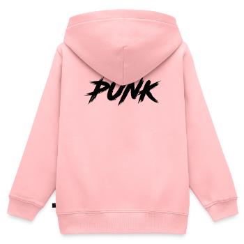 PUNK - Kinder Premium Organic Zip Hoodie - Rosa - Hinten - AI Model Kid Female (0cm)