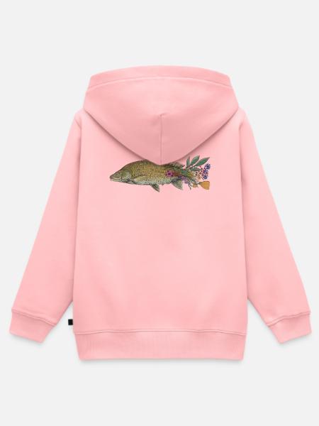 Der Karpfen - Kinder Premium Organic Zip Hoodie - Rosa