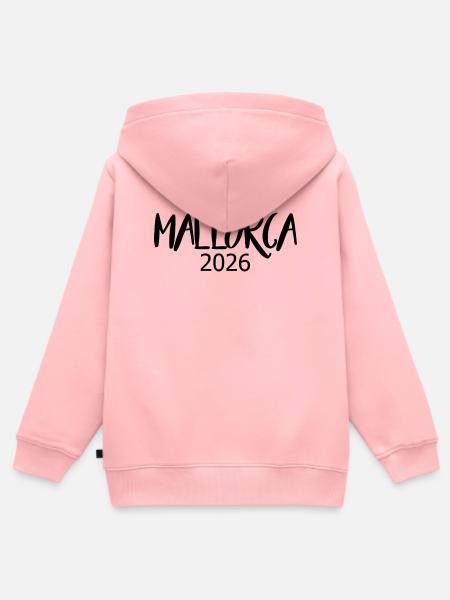 Mallorca_2026 - Kinder Premium Organic Zip Hoodie - Rosa