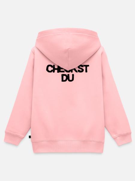Checkst Du - Jugendwort - Kinder Premium Organic Zip Hoodie - Rosa