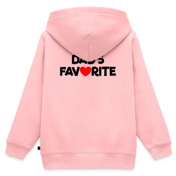 Lieblingskind Papas Liebling Ich bin Papas Lieblin - Kinder Premium Organic Zip Hoodie - Rosa - Hinten - AI Model Kid Female (0cm)