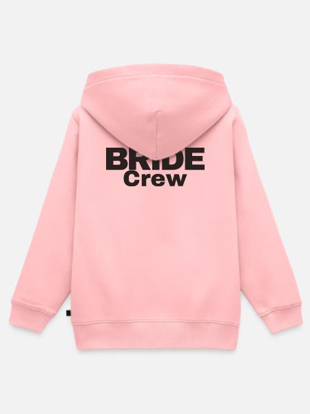 Bride Crew - Kinder Premium Organic Zip Hoodie - Rosa