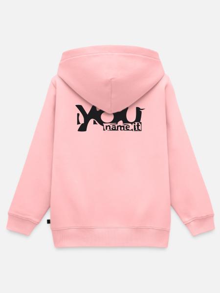 You name it - Kinder Premium Organic Zip Hoodie - Rosa