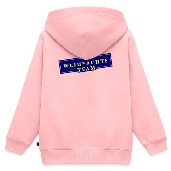 Équipe de Noël Noë - Sweat Premium à capuche zippé enfant bio - rose - Dos - AI Model Kid Female (0cm)