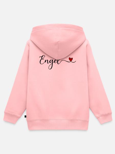Engel - Kinder Premium Organic Zip Hoodie - Rosa