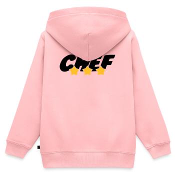Chef - Cuisine - Patron - Boss - Cooking - Food - Kinder Premium Organic Zip Hoodie - Rosa - Hinten - AI Model Kid Female (0cm)