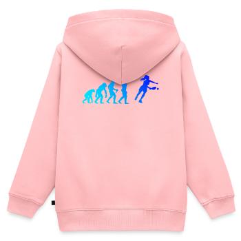 Pickleball Community Motiv rund um Pickleballsport - Kinder Premium Organic Zip Hoodie - Rosa - Hinten - AI Model Kid Female (0cm)