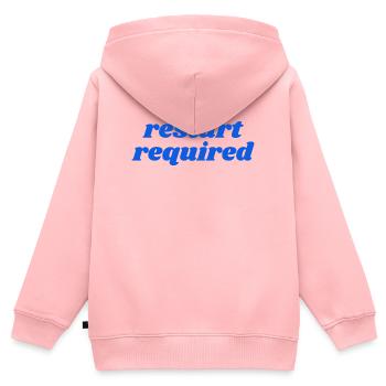 restart required - Kids Premium Organic Zip-up Hoodie - rose - Back - AI Model Kid Female (0cm)