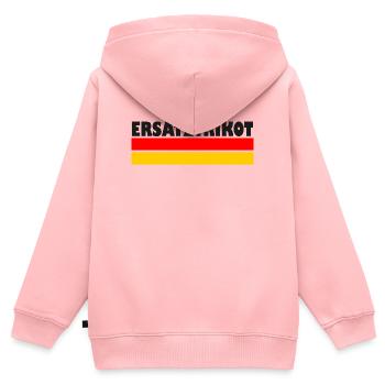 Ersatztrikot - Kinder Premium Organic Zip Hoodie - Rosa - Hinten - AI Model Kid Female (0cm)